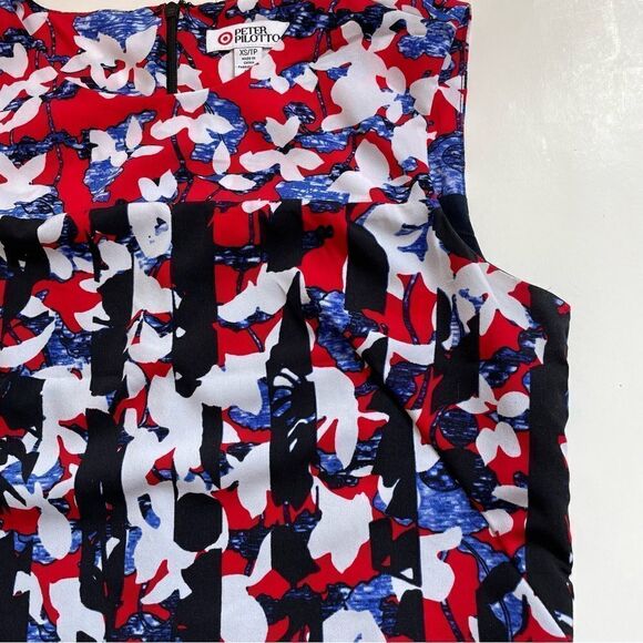 Peter Pilotto for Target  Red Crepe Sheath Fluted Hem
Dress Sz XS - Picture 7 of 16